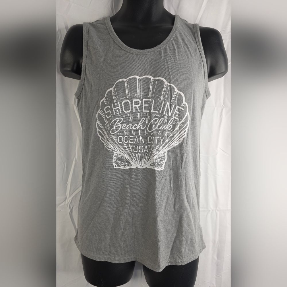 Goodfellow & Co Gray Beach Club Ocean City Graphic Tee Size Small NWOT B-0896